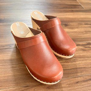 Women's Sandgrens Clog - Dublin in Cognac Size 7.5 EU38